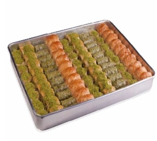 2500 Gr ( 2.5 Kg ) Karışık Cevizli ve Fıstıklı Baklava KarabÃ¼k pasta sipariÅŸi