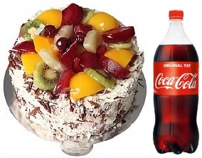 4-6 Kişilik Karışık Meyveli Pasta Özel Gün Karabük pasta siparişi