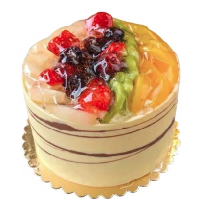 4 ile 6 kişilik karışık mevsim meyveli yaş pasta Karabük pasta siparişi