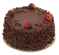 4 ile 6 kişilik Sade klasik çikolatalı yaş pasta Karabük pasta siparişi