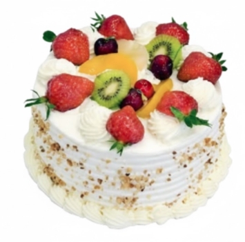 4 kişilik yuvarlak karışık meyveli yaş pasta Karabük pasta siparişi