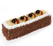 Katıksız 4-6 Kişilik Karışık Meyveli Baton Yaş Pasta Karabük pasta siparişi