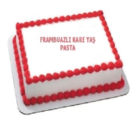 Lezzetli Frambuaz Aromalı 25 Kişilik Yaş Pasta Karabük pasta siparişi