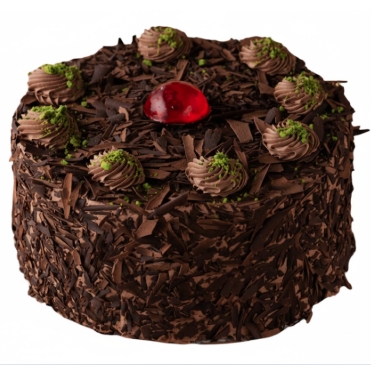 Yuvarlak 4 kişilik sade çikolatalı yaş pasta Karabük pasta siparişi